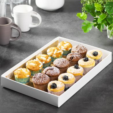 Trilogia di mini muffin artigianali 15pz