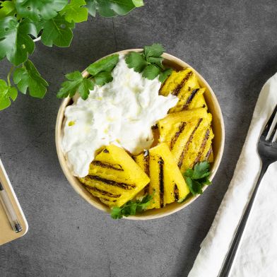 Il nostro baccalà mantecato con polenta grigliata