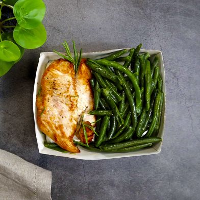 SMART Tacchino alla piastra con fagiolini al vapore
