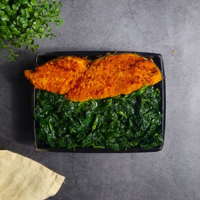 SMART Pesce spada gratinato con spinacino al burro