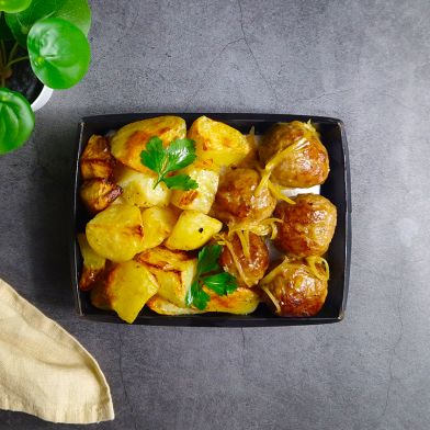 SMART Polpettine di manzo homemade al limone con patate al forno