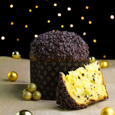 Panettone artigianale Merryday Trilogy cioccolato Valrhona bianco, fondente e al latte 750g