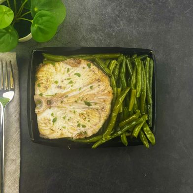SMART Trancio di Pesce Spada al forno con fagiolini al vapore