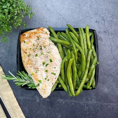 SMART Paillarde di pollo grigliato con fagiolini al vapore