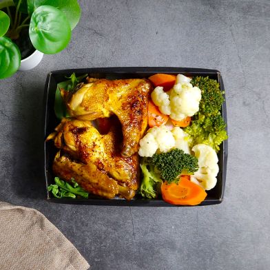 SMART Ali di pollo BBQ con verdure al forno