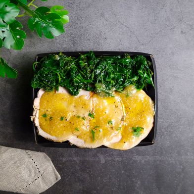 SMART Arrosto di tacchino al latte con spinacino al burro