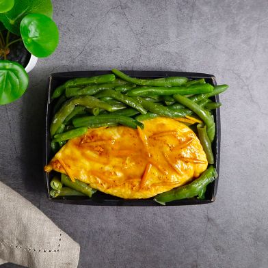 SMART Scaloppina di pollo all&#039;arancia con fagiolini all&#039; olio