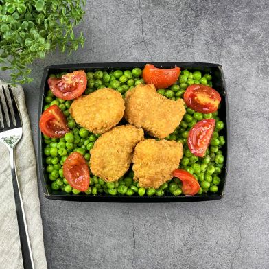 SMART Nuggets di merluzzo con piselli al vapore